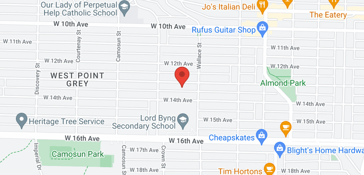 map of 3938 W 13TH AVENUE